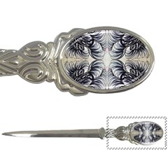 Mono Repeats Vi Letter Opener by kaleidomarblingart