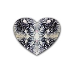 Mono Repeats Vi Heart Coaster (4 Pack)  by kaleidomarblingart