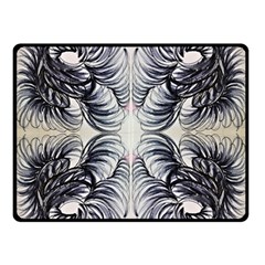 Mono Repeats Vi Double Sided Fleece Blanket (small)  by kaleidomarblingart