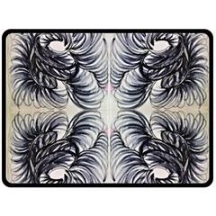 Mono Repeats Vi Double Sided Fleece Blanket (large)  by kaleidomarblingart