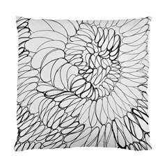 Mono Swirls Standard Cushion Case (one Side) by kaleidomarblingart