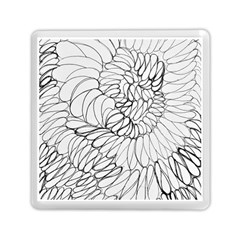 Mono Swirls Memory Card Reader (square) by kaleidomarblingart