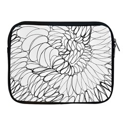 Mono Swirls Apple Ipad 2/3/4 Zipper Cases by kaleidomarblingart