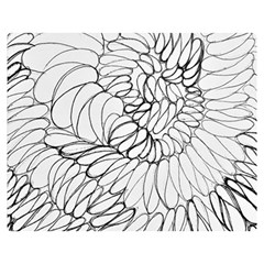 Mono Swirls Double Sided Flano Blanket (medium)  by kaleidomarblingart