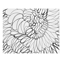 Mono Swirls Double Sided Flano Blanket (large)  by kaleidomarblingart