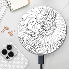 Mono Swirls Wireless Charger by kaleidomarblingart