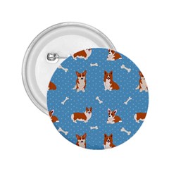 Cute Corgi Dogs 2.25  Buttons