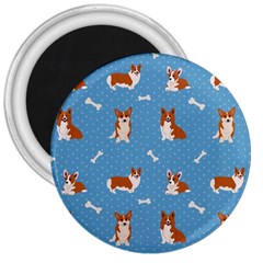 Cute Corgi Dogs 3  Magnets by SychEva