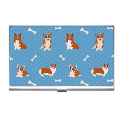 Cute Corgi Dogs Business Card Holder by SychEva