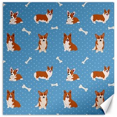 Cute Corgi Dogs Canvas 12  X 12  by SychEva