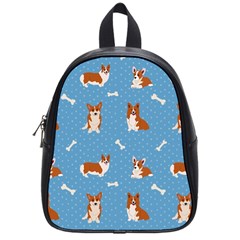 Cute Corgi Dogs School Bag (small) by SychEva