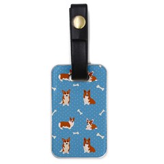 Cute Corgi Dogs Luggage Tag (one Side) by SychEva