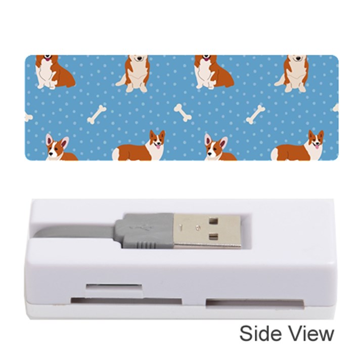 Cute Corgi Dogs Memory Card Reader (Stick)