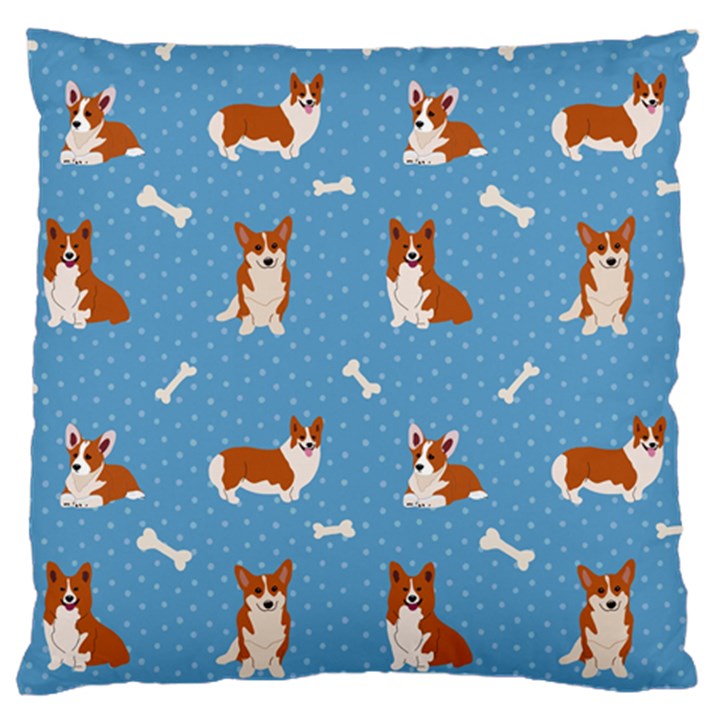 Cute Corgi Dogs Standard Flano Cushion Case (Two Sides)