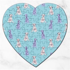 Dalmatians Are Cute Dogs Jigsaw Puzzle (Heart)