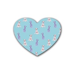 Dalmatians Are Cute Dogs Heart Coaster (4 Pack)  by SychEva