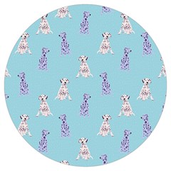 Dalmatians Are Cute Dogs Round Trivet