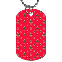 Sketchy Christmas Tree Motif Drawing Pattern Dog Tag (two Sides) by dflcprintsclothing