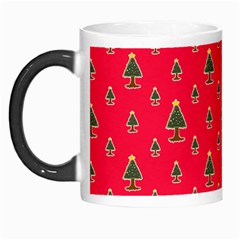 Sketchy Christmas Tree Motif Drawing Pattern Morph Mugs by dflcprintsclothing