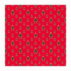 Sketchy Christmas Tree Motif Drawing Pattern Medium Glasses Cloth (2 Sides)