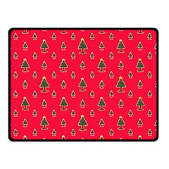 Sketchy Christmas Tree Motif Drawing Pattern Double Sided Fleece Blanket (small)  by dflcprintsclothing