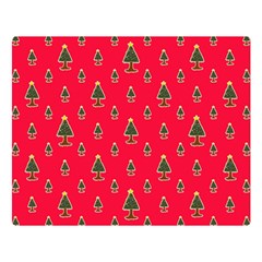 Sketchy Christmas Tree Motif Drawing Pattern Double Sided Flano Blanket (large)  by dflcprintsclothing