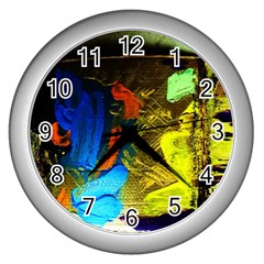 435815926579398 - I Wonder Wall Clock (silver) by bestdesignintheworld