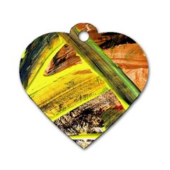 Blue Bird-1-2 Dog Tag Heart (two Sides) by bestdesignintheworld