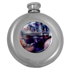 Fog-1-1 Round Hip Flask (5 Oz)