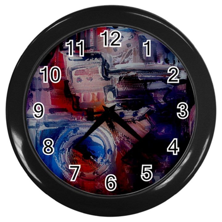 Fog-1-2 Wall Clock (Black)