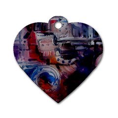 Fog-1-2 Dog Tag Heart (Two Sides)