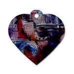 Fog-1-2 Dog Tag Heart (Two Sides) Front