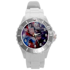 Fog-1-2 Round Plastic Sport Watch (L)