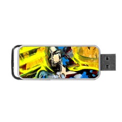 Blue Bird-1-4 Portable Usb Flash (one Side) by bestdesignintheworld