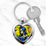 Blue Bird-1-4 Key Chain (Heart) Front