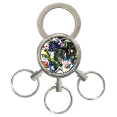 Snow In A City-1-1 3-Ring Key Chain