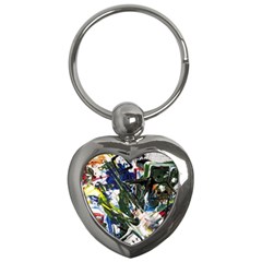 Snow In A City-1-1 Key Chain (Heart)