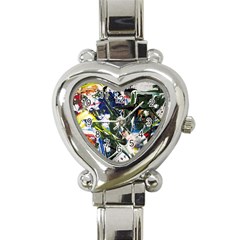 Snow In A City-1-1 Heart Italian Charm Watch