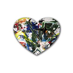 Snow In A City-1-1 Rubber Coaster (Heart) 