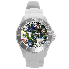 Snow In A City-1-1 Round Plastic Sport Watch (L)