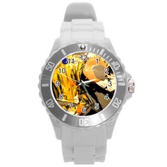 Before The Easter-1-1 Round Plastic Sport Watch (l) by bestdesignintheworld