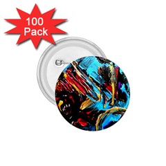 Blue And Red-1-1 1.75  Buttons (100 pack) 