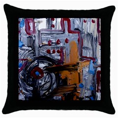 Trip In A Woods-1-1 Throw Pillow Case (black) by bestdesignintheworld