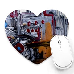 Trip In A Woods-1-1 Heart Mousepads by bestdesignintheworld