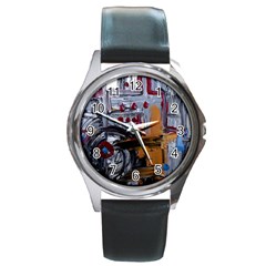 Trip In A Woods-1-1 Round Metal Watch