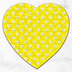 Purple Hearts On Yellow Background Jigsaw Puzzle (heart) by SychEva