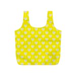 Purple Hearts On Yellow Background Full Print Recycle Bag (S) Front