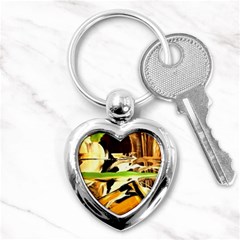 Grasshopper-1-1 Key Chain (heart) by bestdesignintheworld