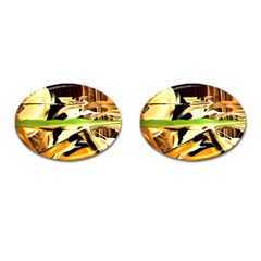 Grasshopper-1-1 Cufflinks (oval) by bestdesignintheworld