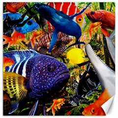 The Life Aquatic Canvas 20  X 20  by impacteesstreetwearcollage